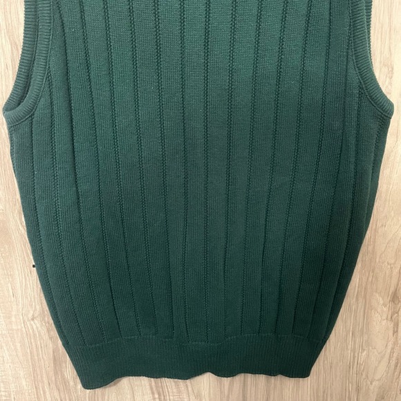 Vintage Shenandoah Green Knit V-Neck Sweater Vest - Men's Size XL - Picture 10 of 10